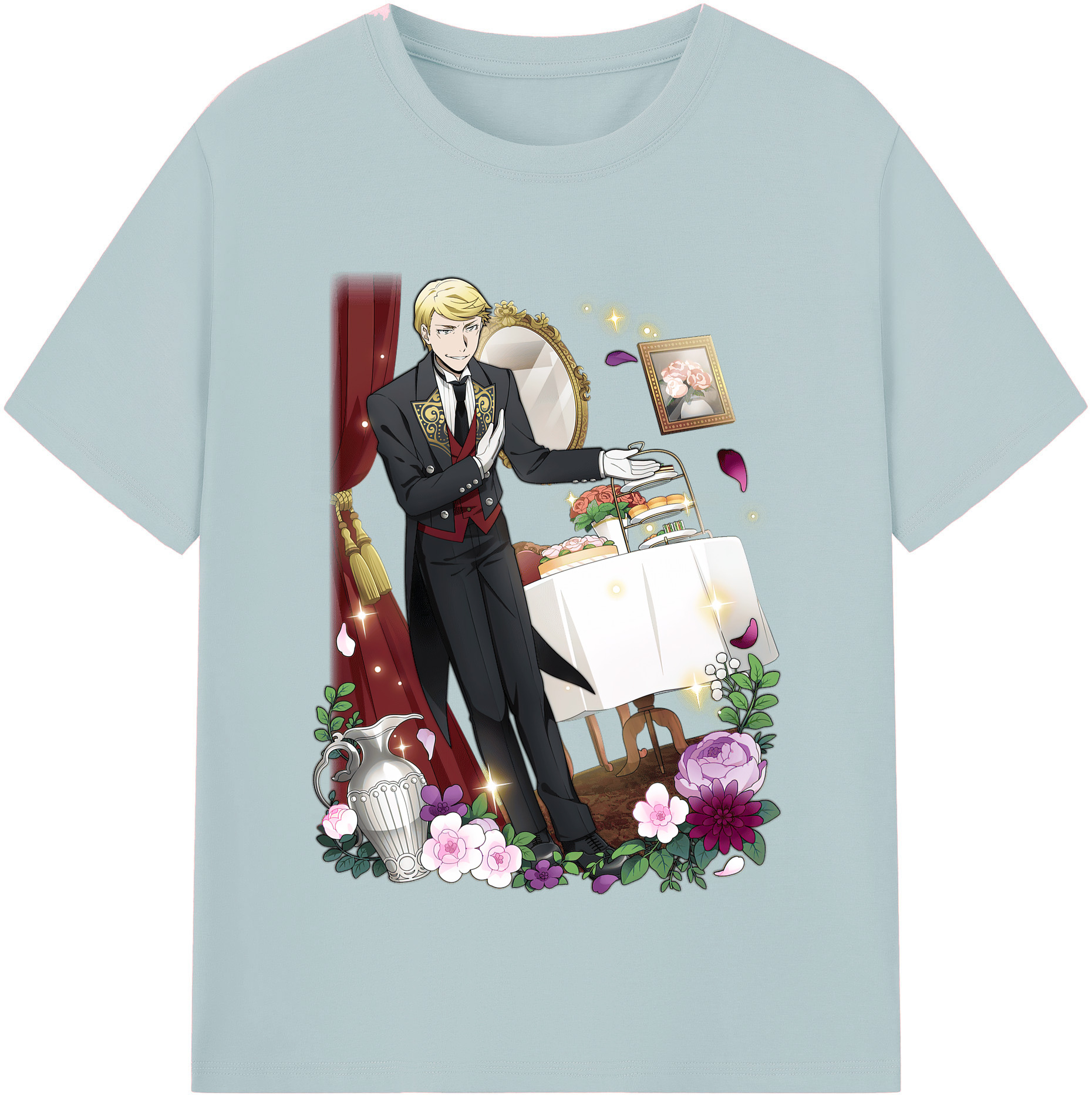 （画像用） 文豪ストレイドッグス Bungo Stray Dogs 綿100％半袖Tシャツ（フロントプリント）